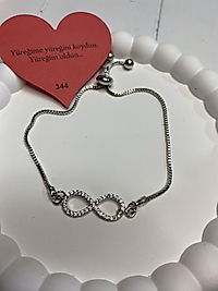 BAYAN SONSUZLUK DESEN ŞIK TAŞLI BİLEKLİK