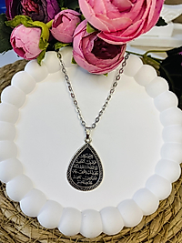 KITMİR DUASI YAZILI METAL KOLYE