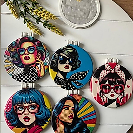 Por Art Desen Kadın Çanta Boy Ayna