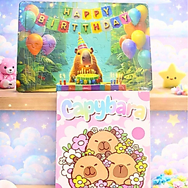 Capy Bara Puzzle Ve Yapboz Seti