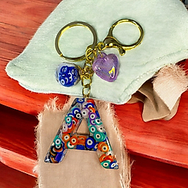 Nazar Boncuklu Harf Anahtarlık Çanta Charm(harf sorunuz)