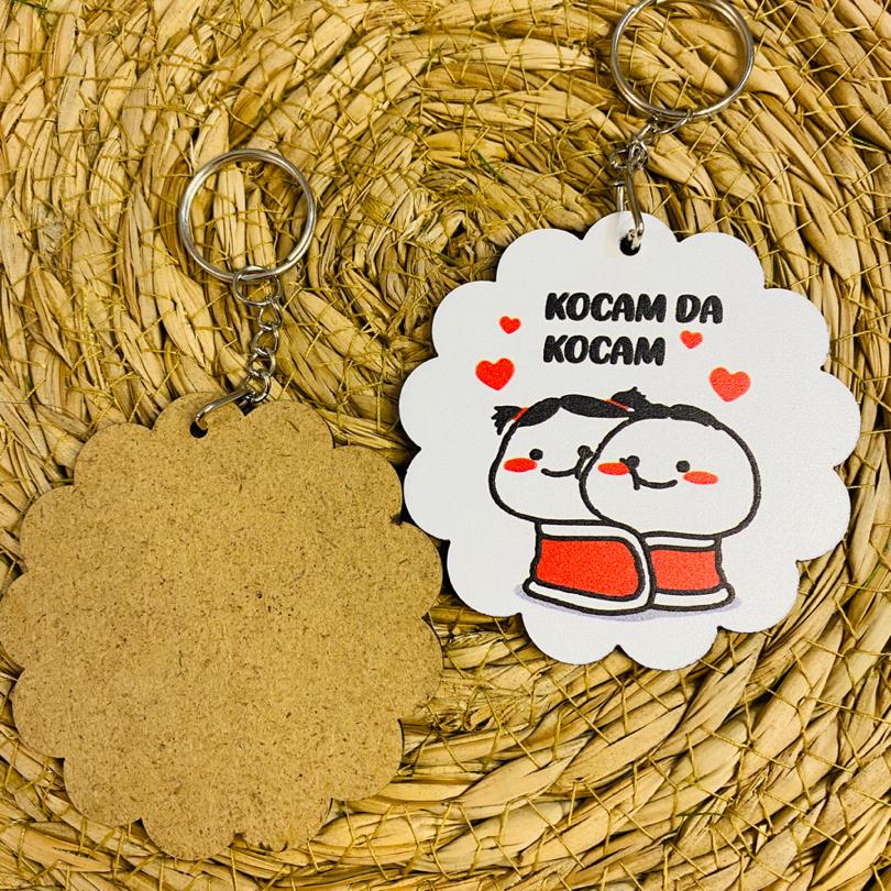 KOCAMDA KOCAM KARIMDA KARIM AHŞAP ANAHTARLIK SET