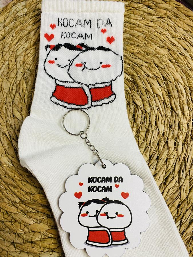 KOCAMDA KOCAM ÇORAP VE ANAHTARLIK SET
