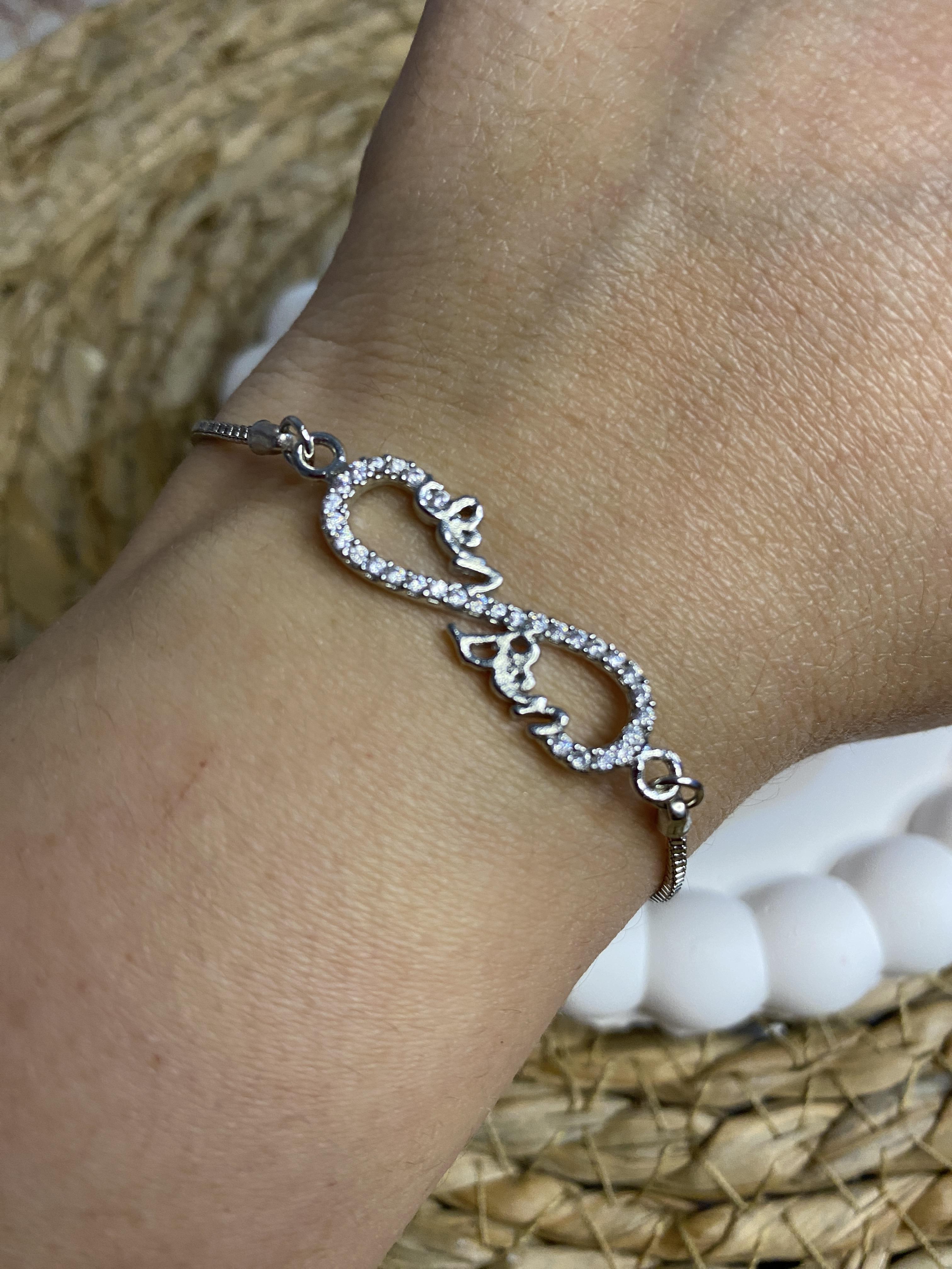 BAYAN SONSUZLUK DESEN ŞIK TAŞLI BİLEKLİK