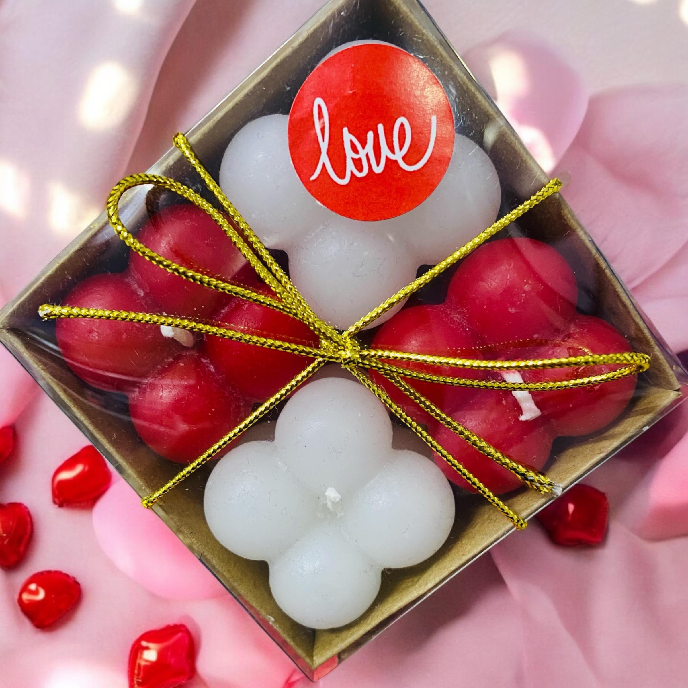 SEVGİLİLER GÜNÜ ÖZEL 4 LÜ LOVE  BUBBLE MUM