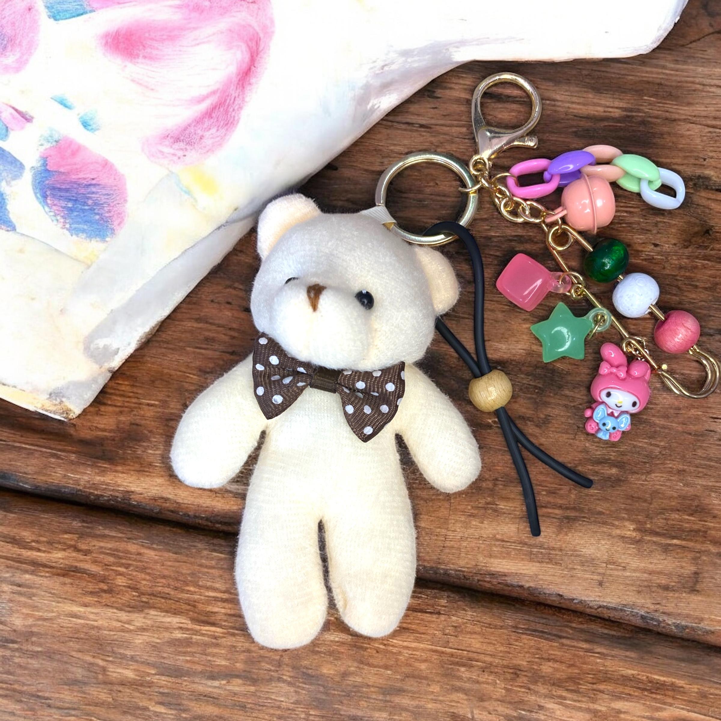 Ayıcıklı Peluş Anahtarlık Çanta Charm