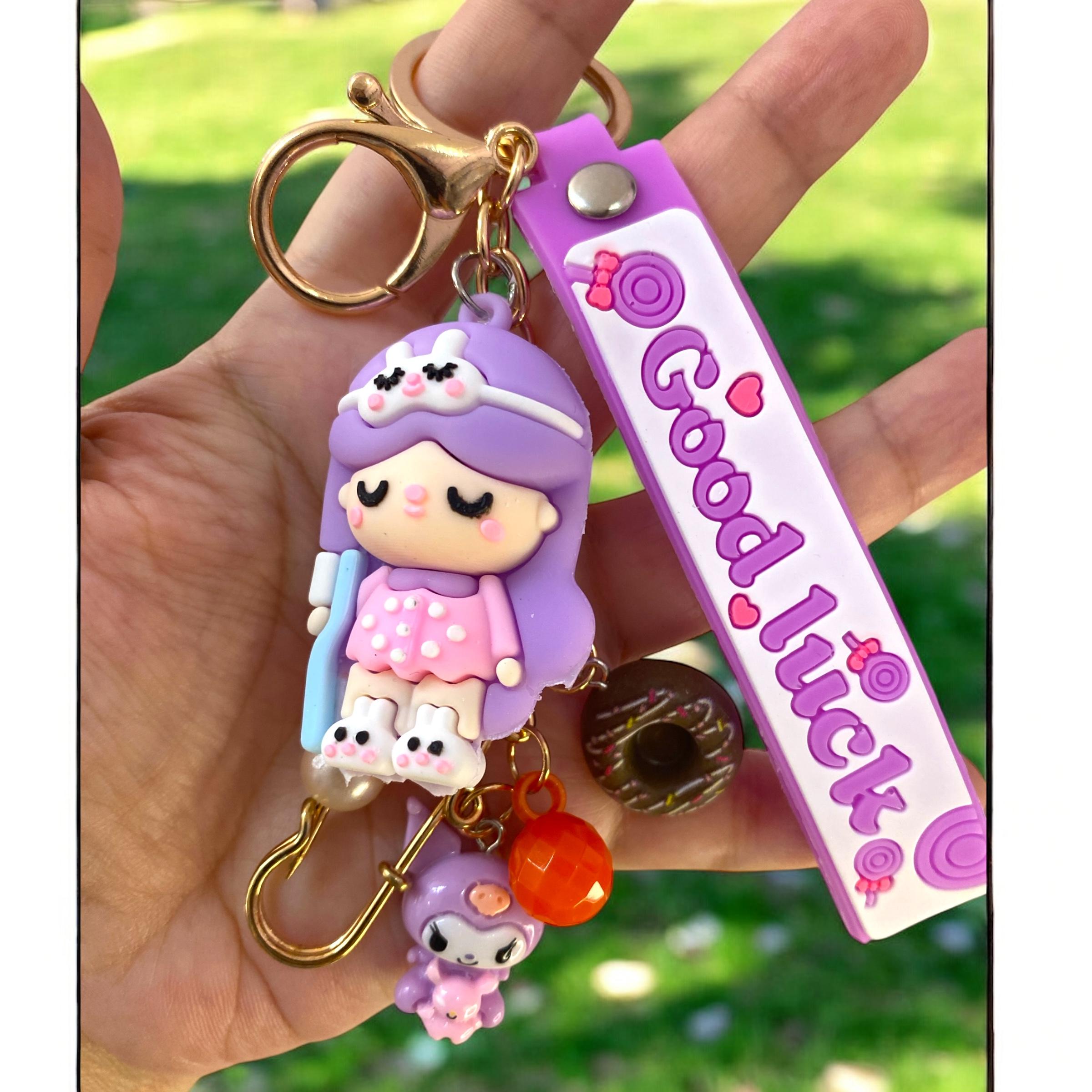 Sevimli Kız Bebek Anahtarlık Çanta Charm