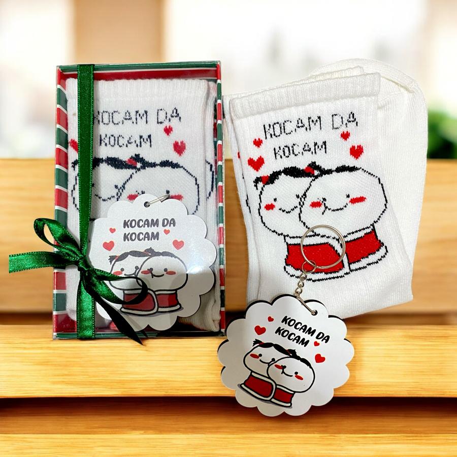 Kocamda Kocam Yeni Yıl Çorap Anahtarlık Hediye Seti
