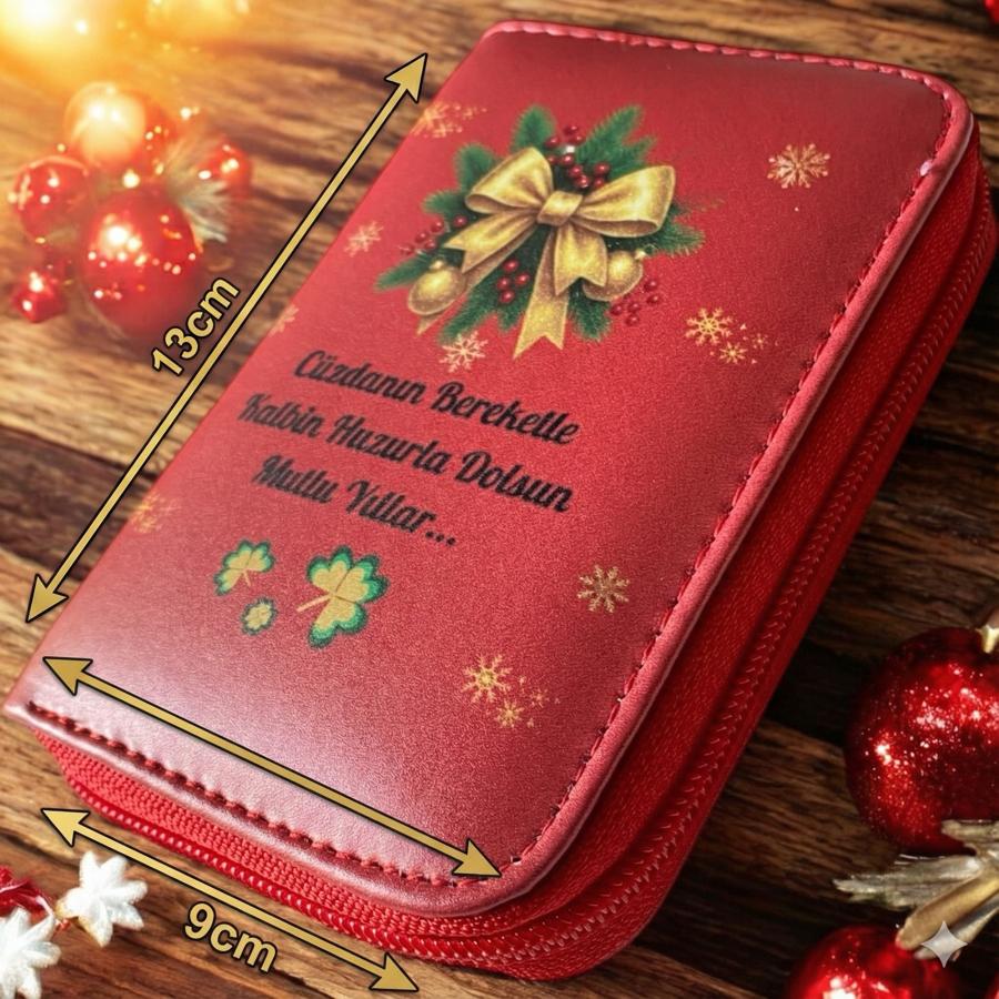 Yeni Yıl Temalı Şık Bayan Cüzdan