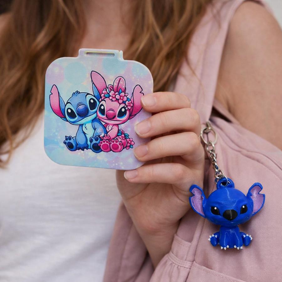 Stitch Anahtarlık Ve Ayna Set