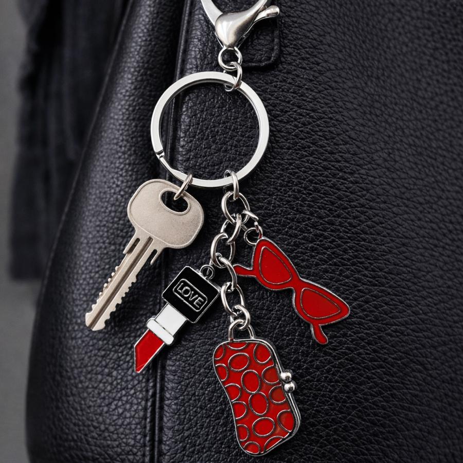 Şık Kadın Anahtarlık Çanta Charm