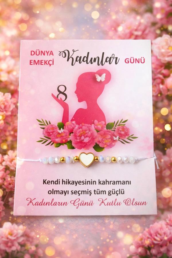 Kadınlar Günü Bayan Hediyelik Bileklik 10 adet